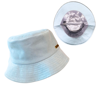 Kids - Light Blue Corduroy Satin Lined Bucket Hat