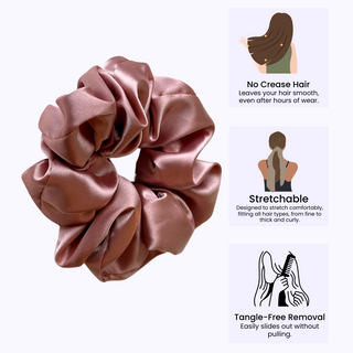 Large Satin Scrunchies – Everyday Hair Essentials (Set of 3)