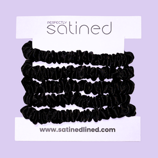 Small Satin Scrunchies – Everyday Hair Essentials (Set of 5)